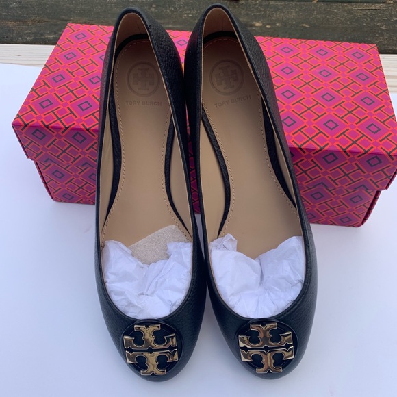 Tory Burch Claire Ballet Flats in Black Size 8.5 - Picture 4 of 7